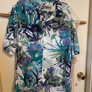 Jams World Breeze Tropical Print Shirt size large